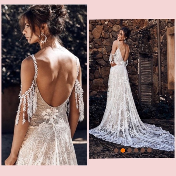 โ ๏ธONE LEFT: MEDIUM ๐STUNNING๐๐HP๐ Wedding Gown - Picture 3 of 7